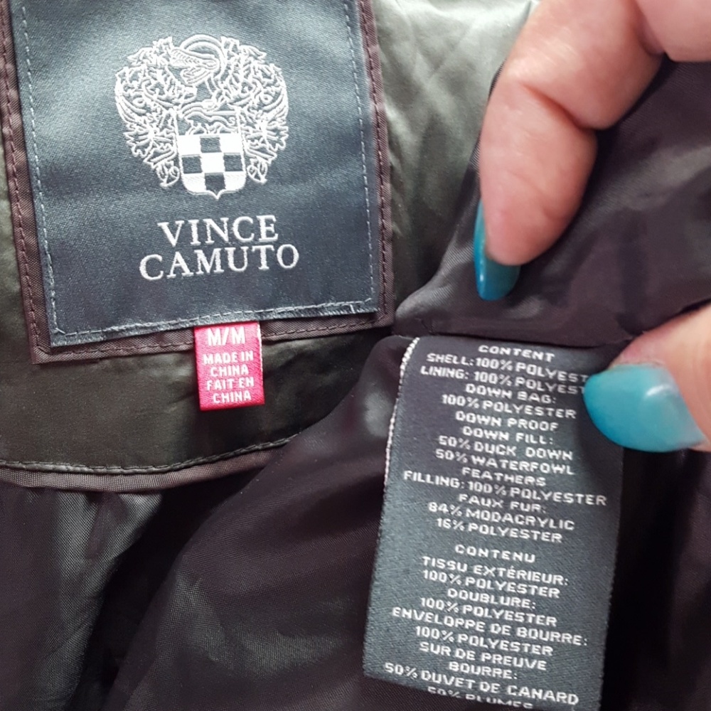 NWOT Vince Camuto Puffer Parka W/Removable Hood M - Picture 8 of 8